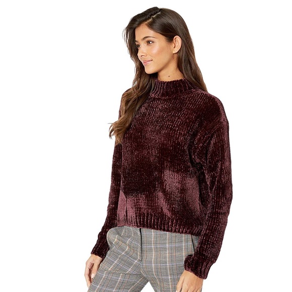Sanctuary Chenille Mock Neck Sweater 
